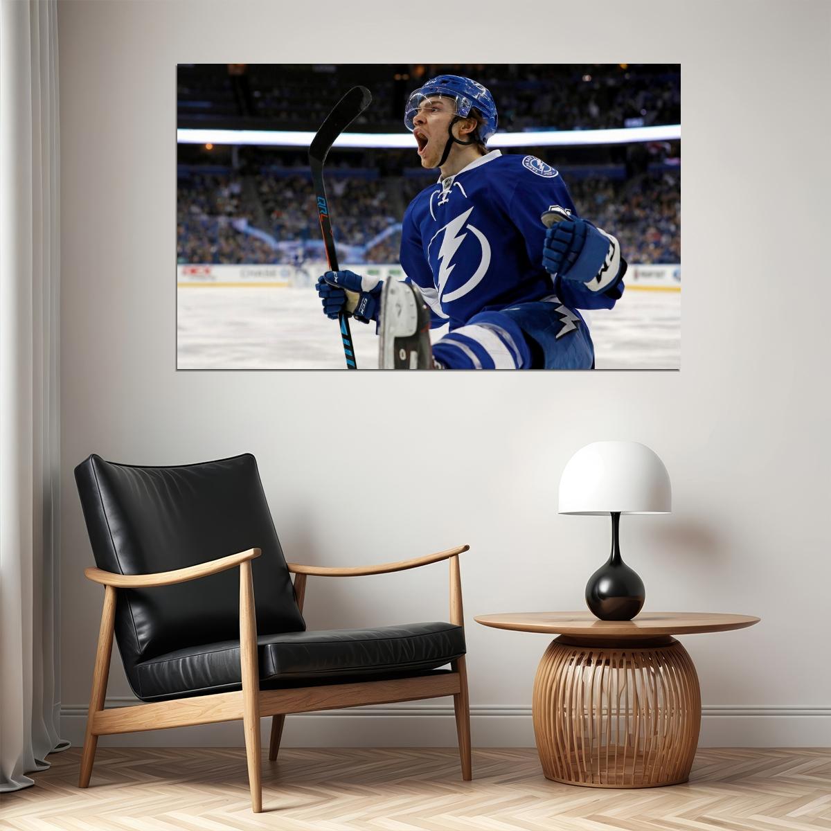 Brayden Point Scream Famous USA Hockey Player Poster North America Hockey HD Photo Print - xonomax