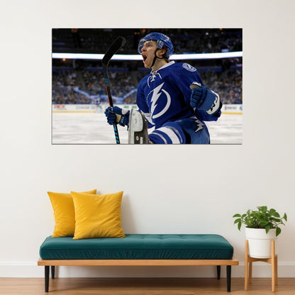 Brayden Point Scream Famous USA Hockey Player Poster North America Hockey HD Photo Print - xonomax