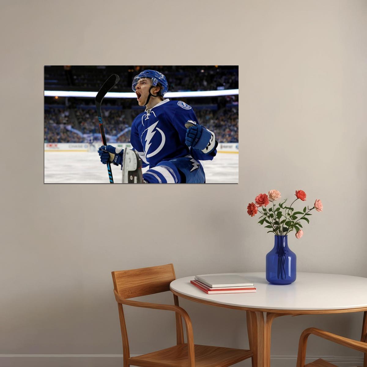 Brayden Point Scream Famous USA Hockey Player Poster North America Hockey HD Photo Print - xonomax
