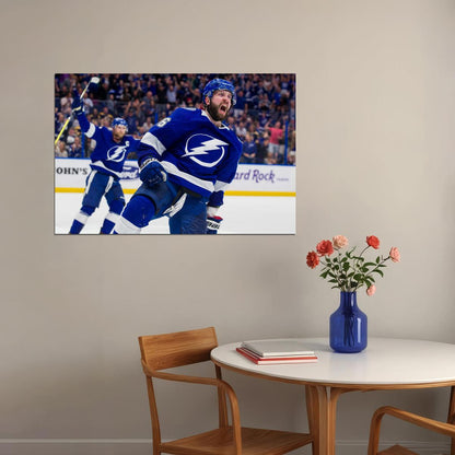 Nikita Kucherov Roar Scream Famous USA Hockey Player Poster North America Hockey HD Photo Print