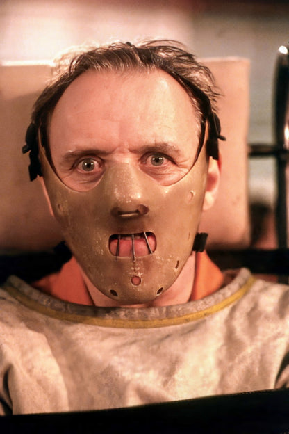 Anthony Hopkins Hannibal Lecter Mask Silence of the Lambs Movie Poster Iconic Vintage Hollywood Photo Print