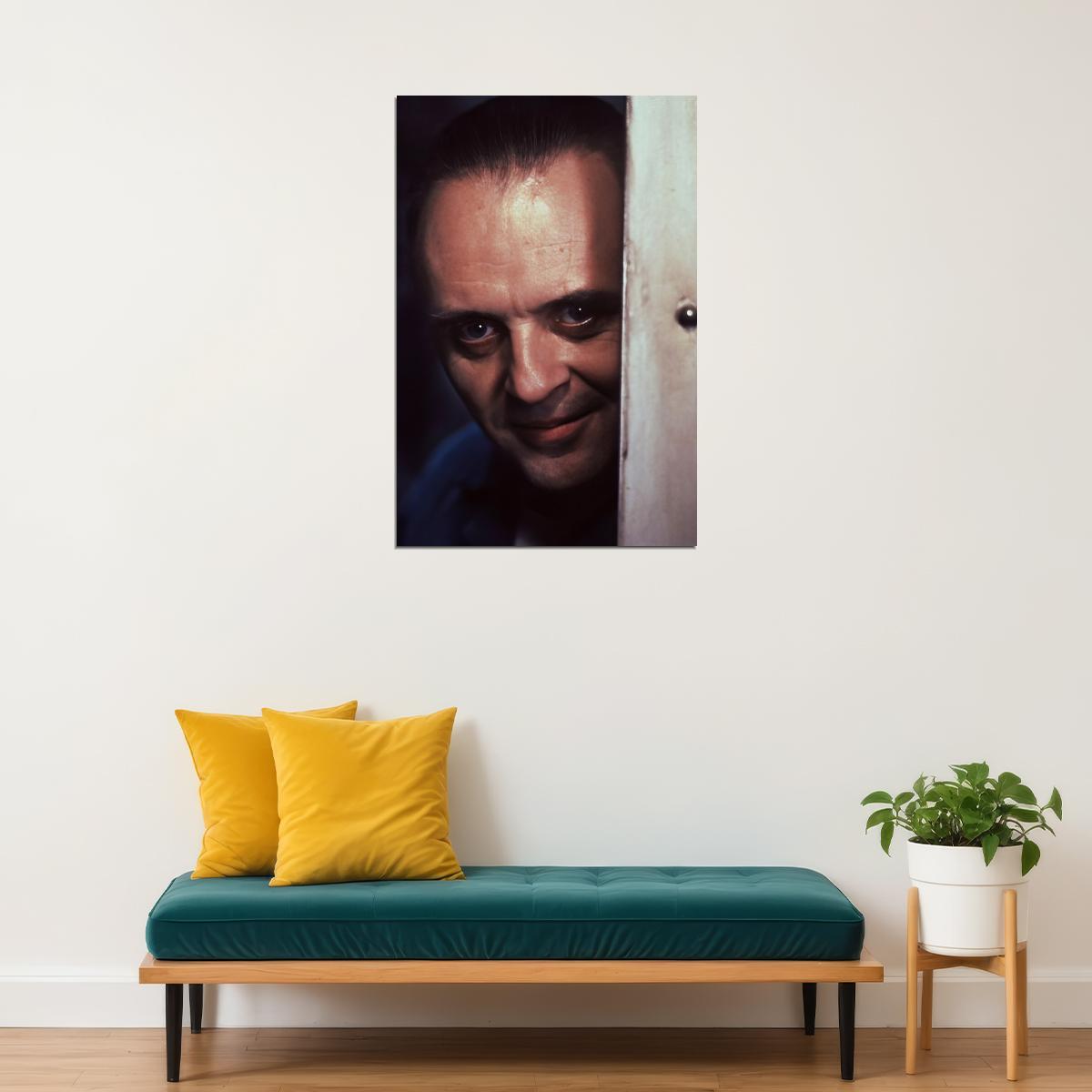 Anthony Hopkins Hannibal Lecter First Meeting Silence of the Lambs Movie Poster Iconic Thriller Photo Print