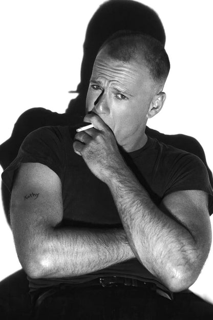 Bruce Willis Hot Young Smoking Black and White Classic Photo Retro Hollywood Print