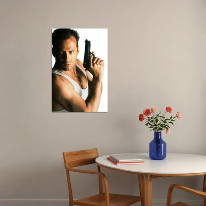 Bruce Willis John McClane Die Hard Movie Poster Iconic 80s Action Film Photo Print