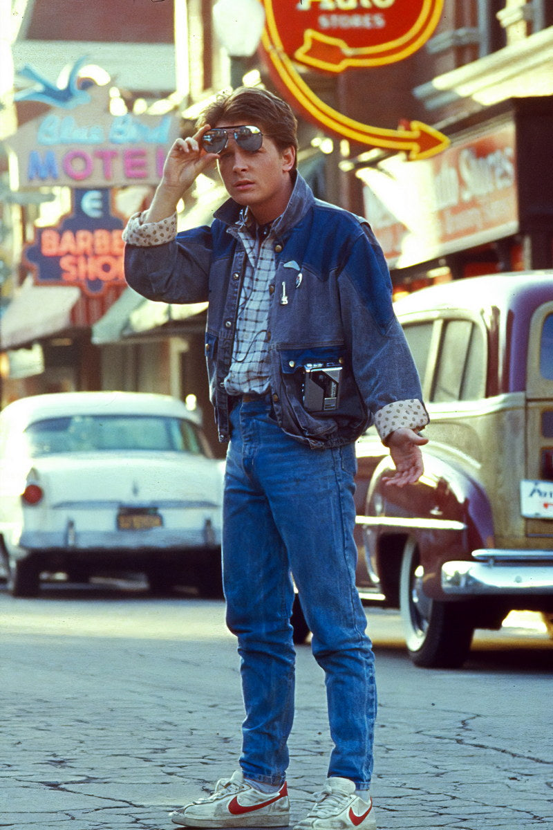 Michael J. Fox Marty McFly Back to the Future Movie Poster 80s Sci-Fi Iconic Retro Photo Print