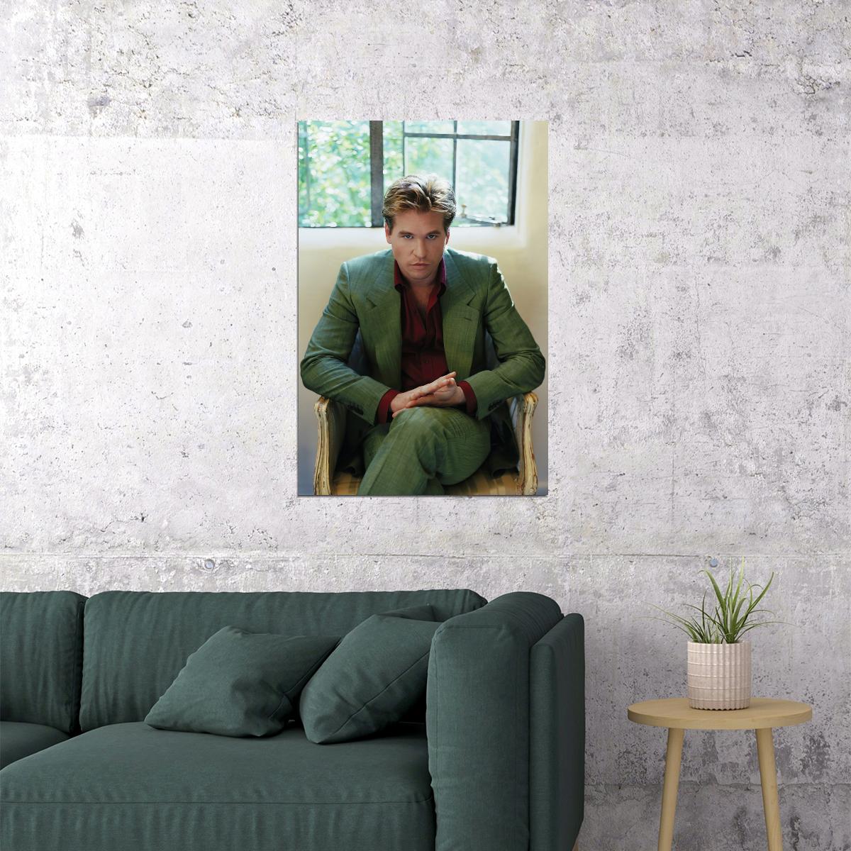 Val Kilmer Young Actor Stylish Portrait 90s Classic Hollywood Photo Print