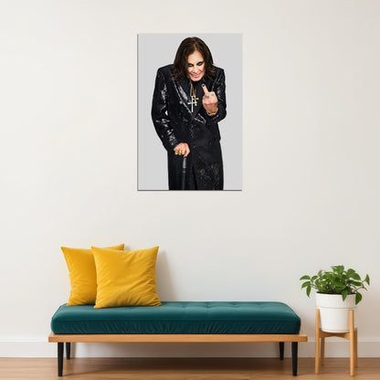 Ozzy Osbourne Music Poster Classic Heavy Metal Rockstar Photo Gothic Music Wall Art Print