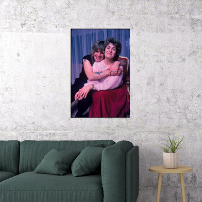 Sharon Osbourne And Ozzy Osbourne Couple Poster Legendary Rock Music Family Wall Art Print