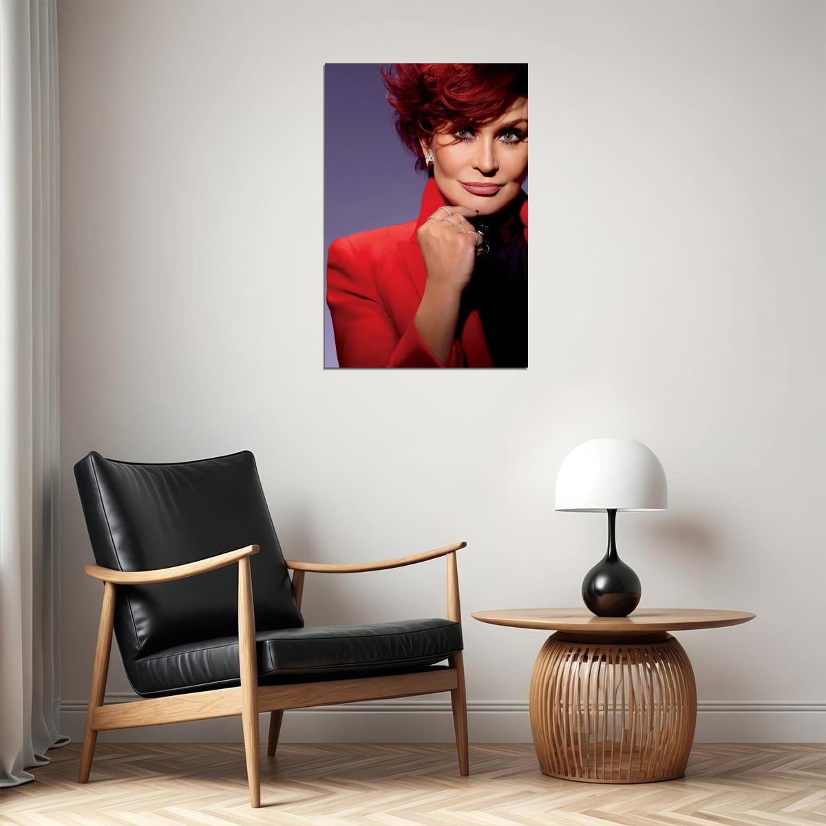 Sharon Osbourne Powerful Woman Poster Famous Music Manager Reality TV Star Wall Art Print