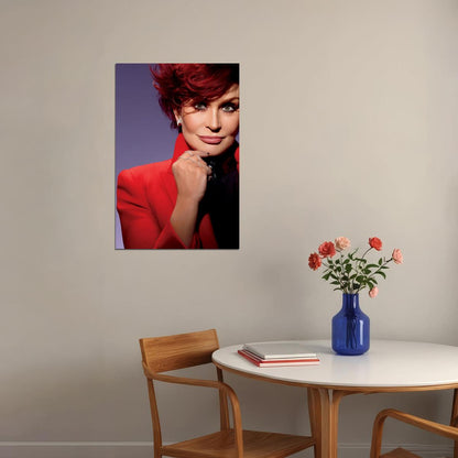 Sharon Osbourne Powerful Woman Poster Famous Music Manager Reality TV Star Wall Art Print