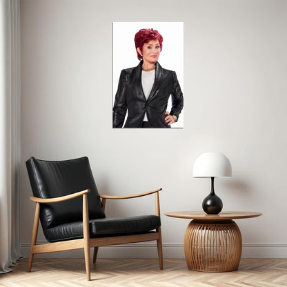 Sharon Osbourne Classic Celebrity Poster Iconic TV Star Music Manager Wall Art Print