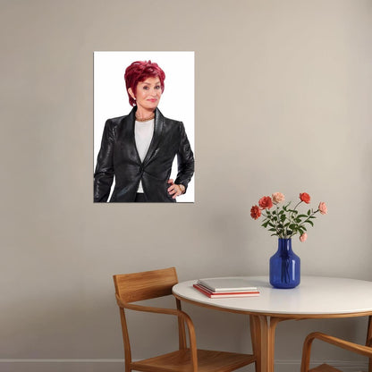 Sharon Osbourne Classic Celebrity Poster Iconic TV Star Music Manager Wall Art Print