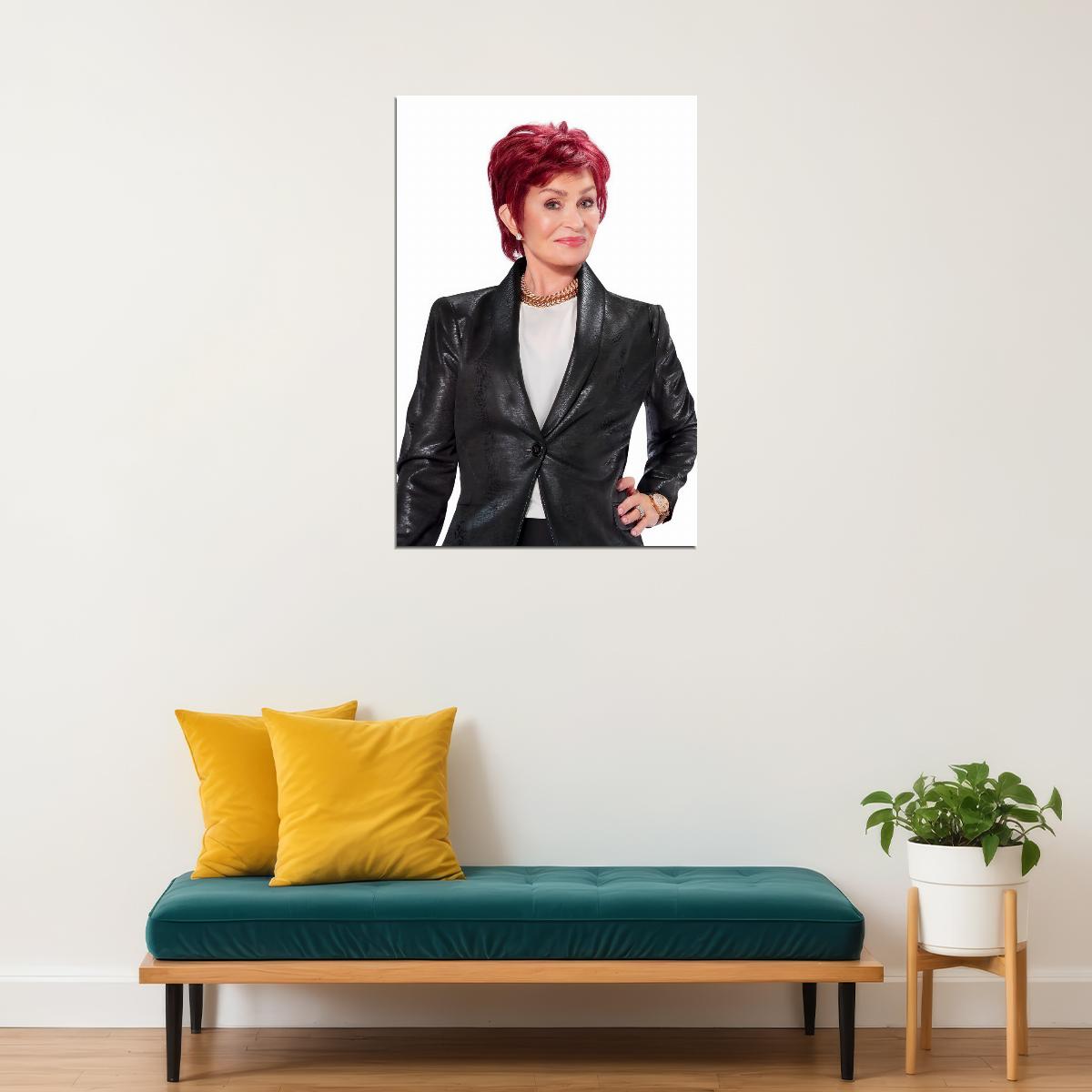 Sharon Osbourne Classic Celebrity Poster Iconic TV Star Music Manager Wall Art Print