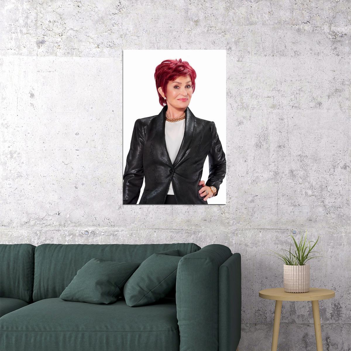 Sharon Osbourne Classic Celebrity Poster Iconic TV Star Music Manager Wall Art Print