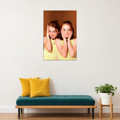 Lindsay Lohan The Parent Trap 1998 Movie Poster Young Twins Role Iconic Family Film Wall Art Print