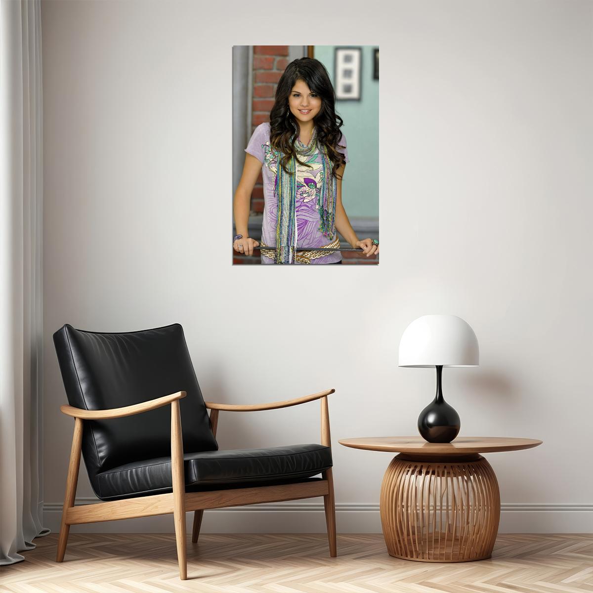 Selena Gomez Alex Russo Wizards of Waverly Place Poster 2010s TV Star Early Career Wall Art Print