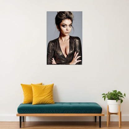 Sarah Hyland Red Carpet Poster Glamorous Hollywood Actress Photo Fashion Icon Stunning Look Wall Art Print