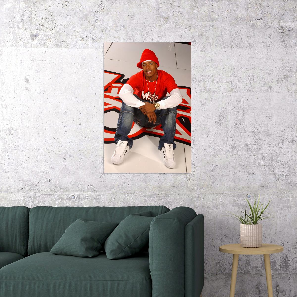 Nick Cannon Wild 'N Out Poster Y2k Comedy Show Host Early 2000s TV Star Wall Art Print