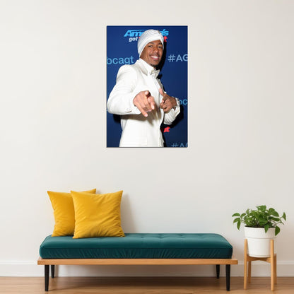 Nick Cannon America's Got Talent TV Show Poster Iconic Turban Look Photo Fashion Statement Wall Art Print