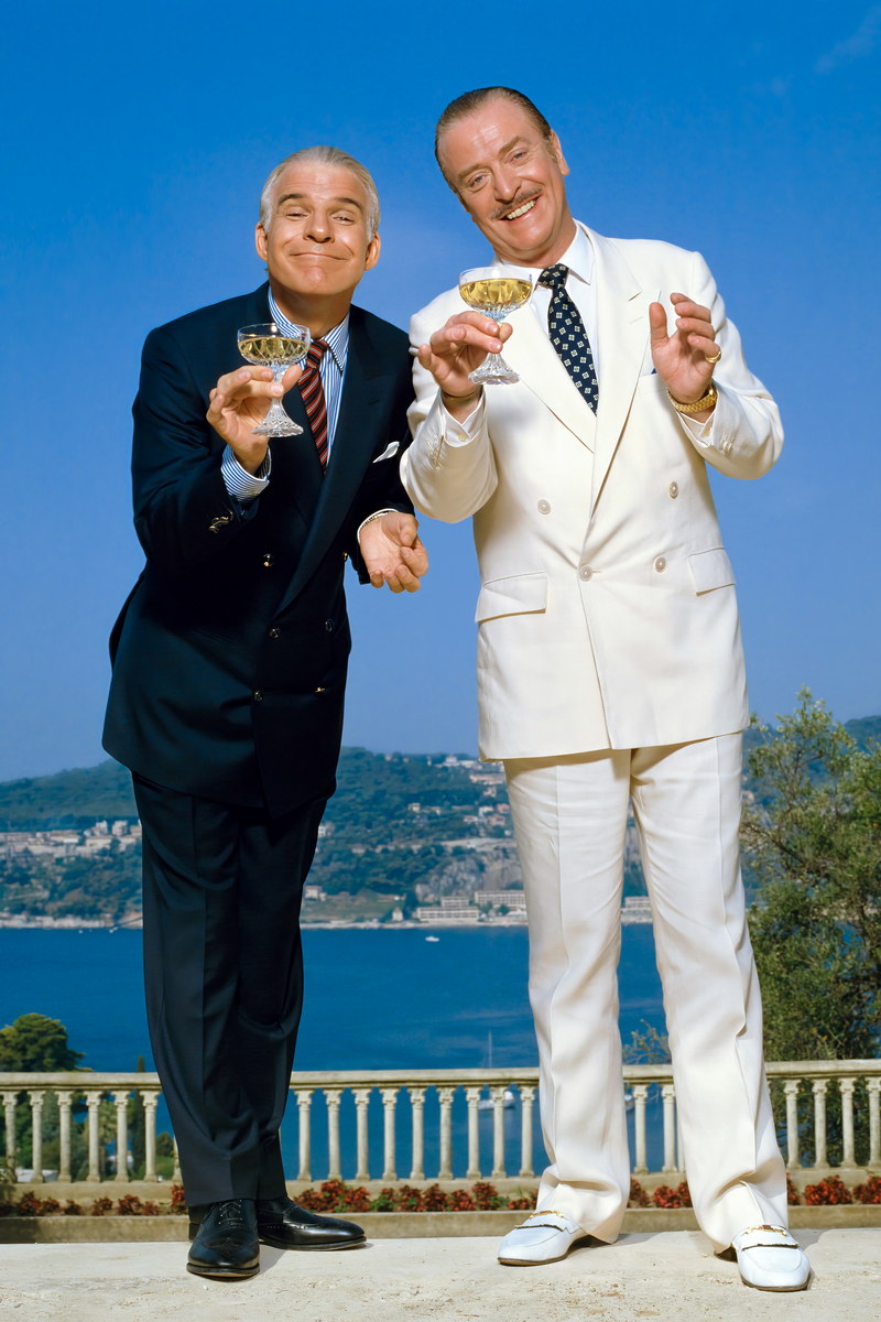 Steve Martin Dirty Michael Caine Rotten Scoundrels 1988 Movie Poster Iconic Comedy Duo Photo Hollywood Classic Wall Art Print