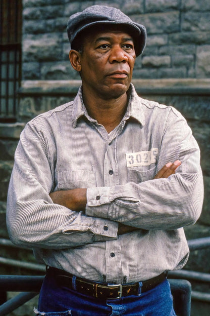 Morgan Freeman Red The Shawshank Redemption 1994 Movie Poster Iconic Hollywood Classic Actor Photo Film Wall Art Print