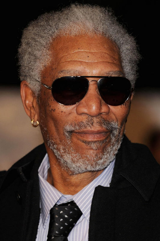 Morgan Freeman Sunglasses Poster Classic Hollywood Actor Photo Wall Art Print