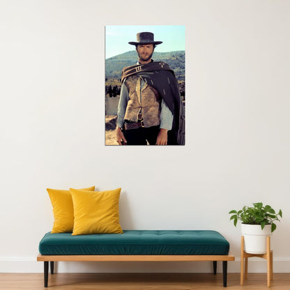 Clint Eastwood The Good The Bad The Ugly 1966 Movie Poster Iconic Western Blondie Cowboy Classic Hollywood Film Wall Art Print