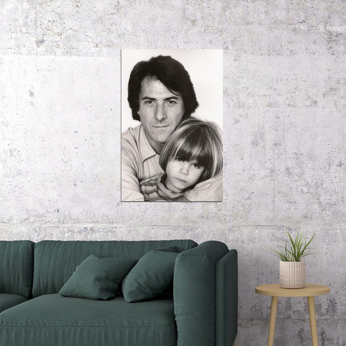 Dustin Hoffman Kramer vs. Kramer 1979 Movie Poster Ted Kramer Oscar-Winning Drama Film Wall Art Print