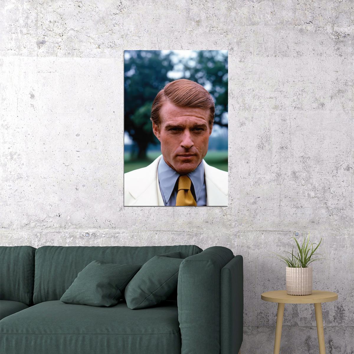 Robert Redford The Great Gatsby 1974 Movie Poster Jay Gatsby Hollywood Classic Film Wall Art Print