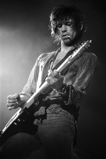 Keith Richards Music Poster Live Performance 1970s Iconic Rock Concert Guitarist Wall Art Print