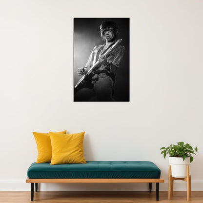 Keith Richards Music Poster Live Performance 1970s Iconic Rock Concert Guitarist Wall Art Print