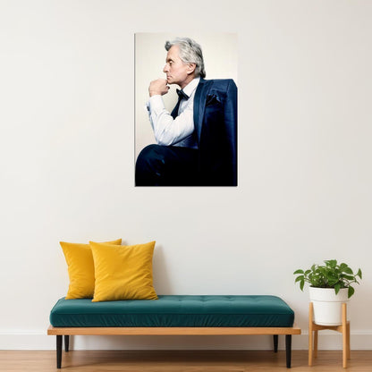 Michael Douglas Poster Modern Portrait Timeless Hollywood Legend Wall Art Print