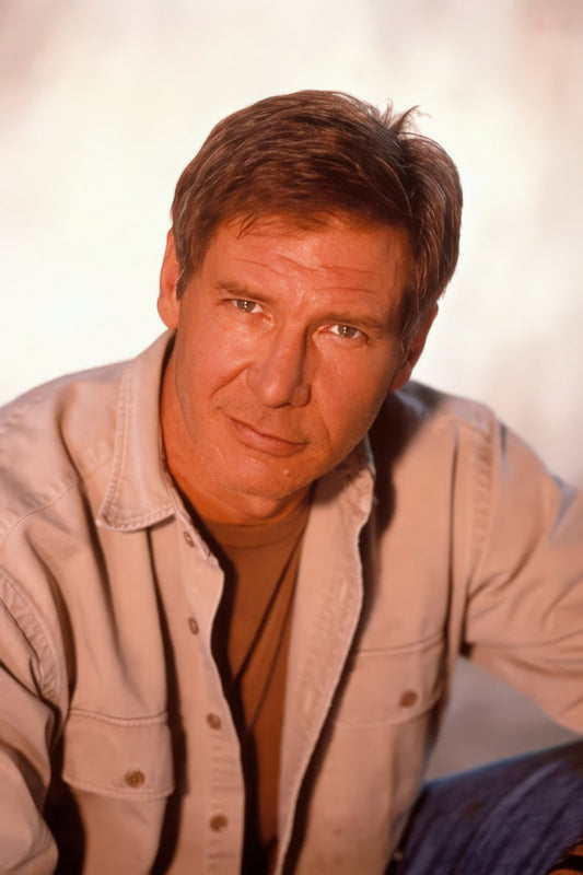 Harrison Ford Classic 1990s Portrait Poster Hollywood Star Film Wall Art Print