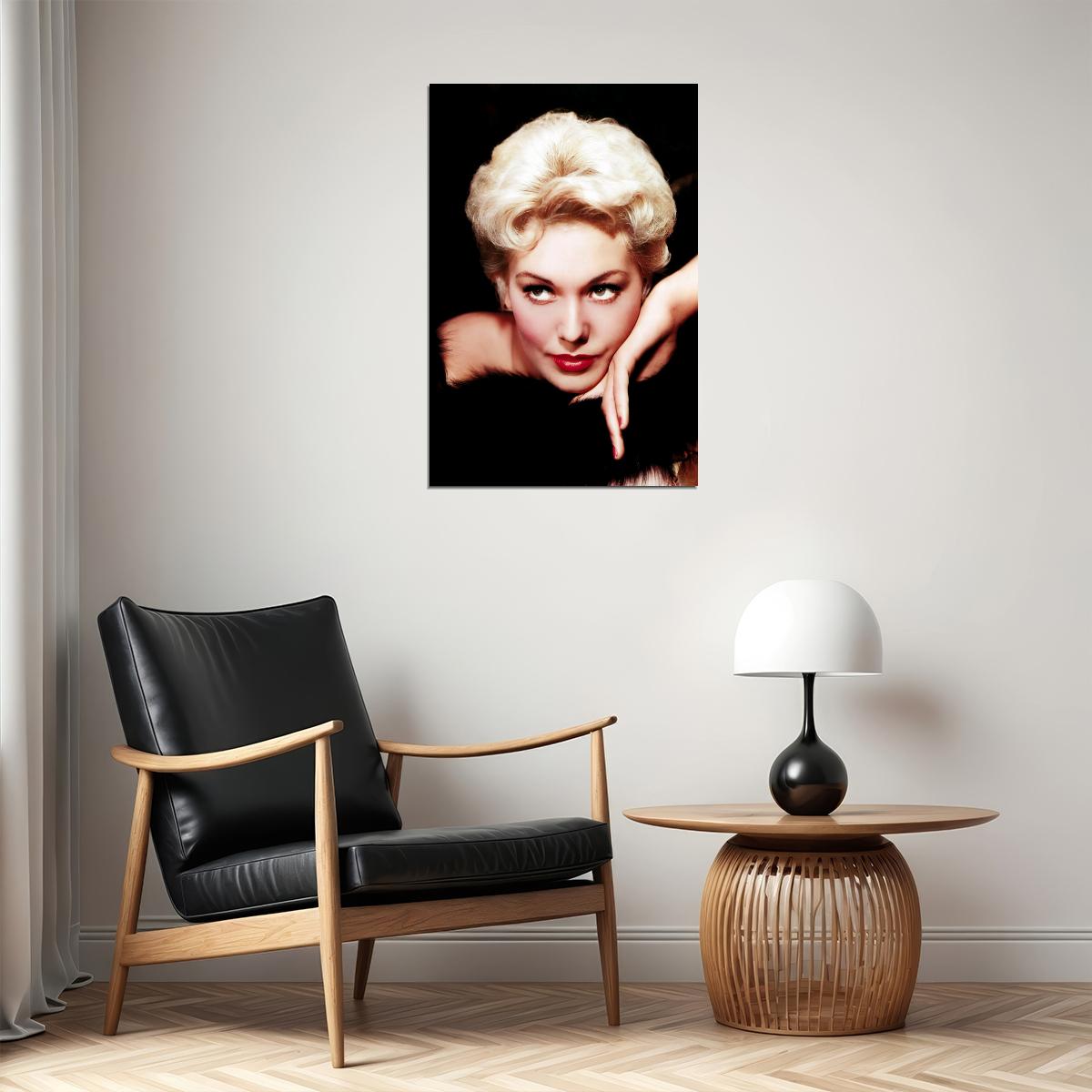 Kim Novak Iconic Portrait 1960s Hollywood Beauty Classic Film Star Wall Art Print