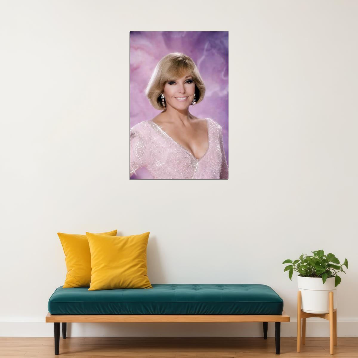 Kim Novak Modern Portrait Hollywood Legend Timeless Beauty Wall Art Print