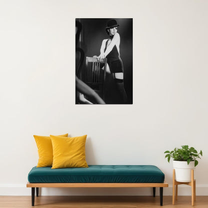 Liza Minnelli Cabaret 1972 Movie Poster Iconic Sally Bowles Black and White Wall Art Print