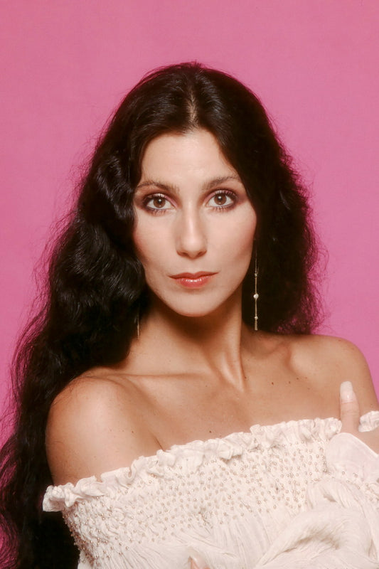 Cher 1970s Iconic Portrait Poster Retro Pop Culture Legend Print Famous Singer Wall Art