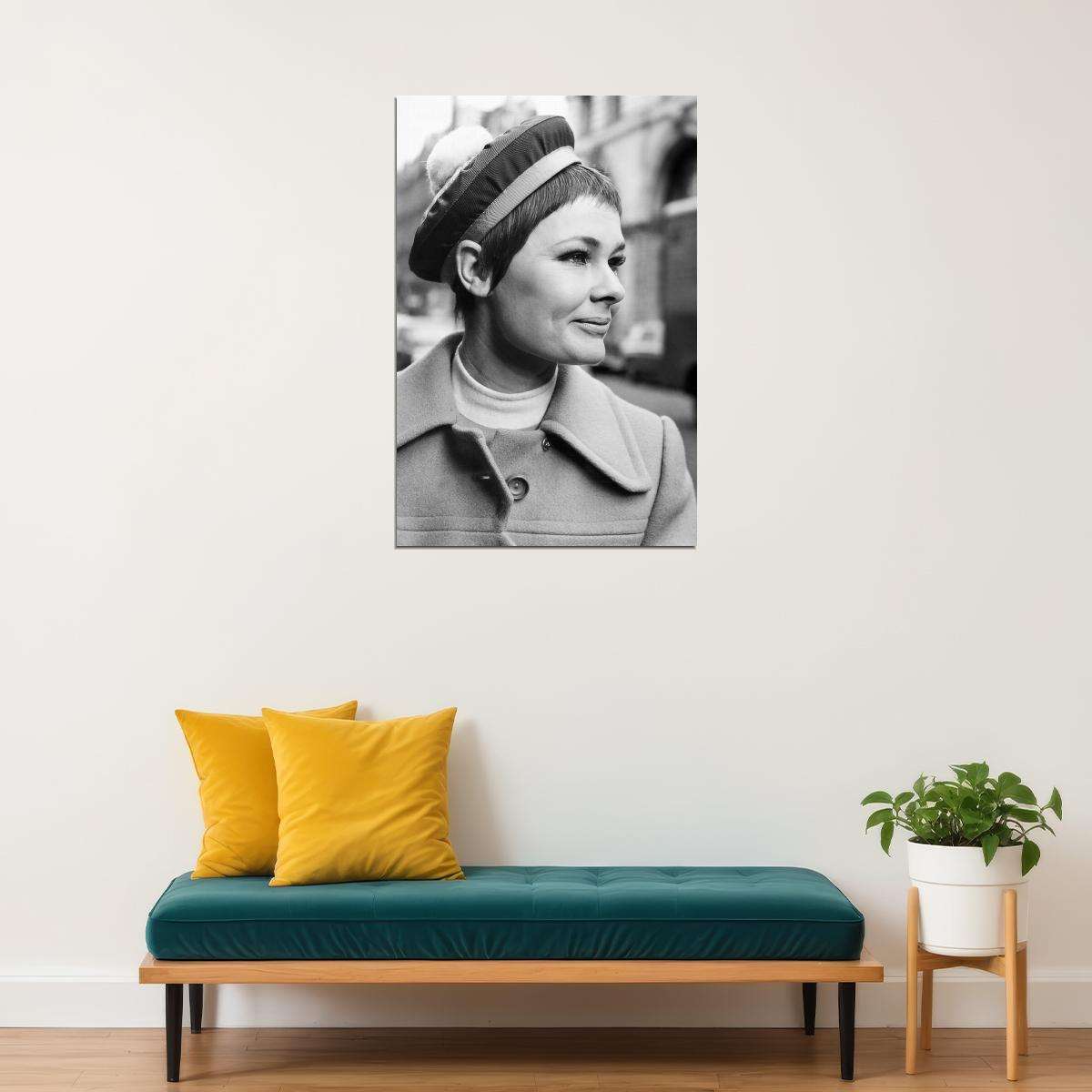 Judi Dench 1960s Iconic Photo Poster Fashion And Cinema Legend Print Actress Wall Art