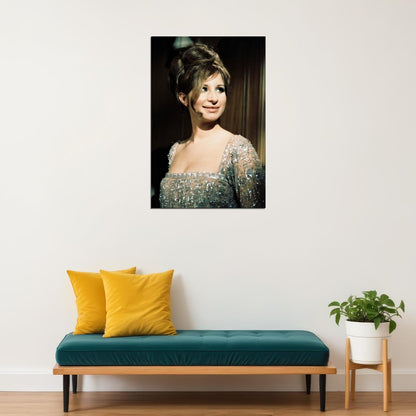 Barbra Streisand Iconic Glamour Photo Print Hollywood Legend Poster Famous Singer Wall Art