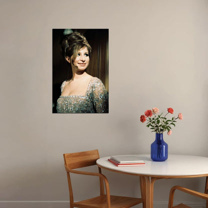 Barbra Streisand Iconic Glamour Photo Print Hollywood Legend Poster Famous Singer Wall Art