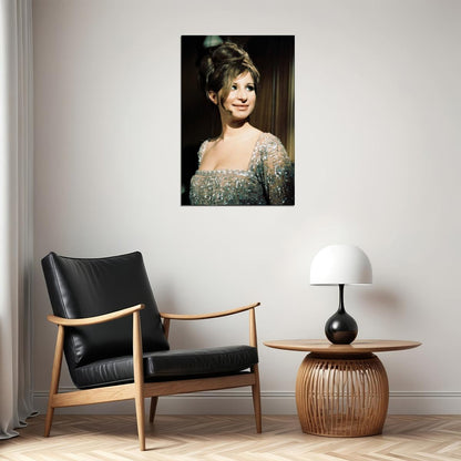 Barbra Streisand Iconic Glamour Photo Print Hollywood Legend Poster Famous Singer Wall Art