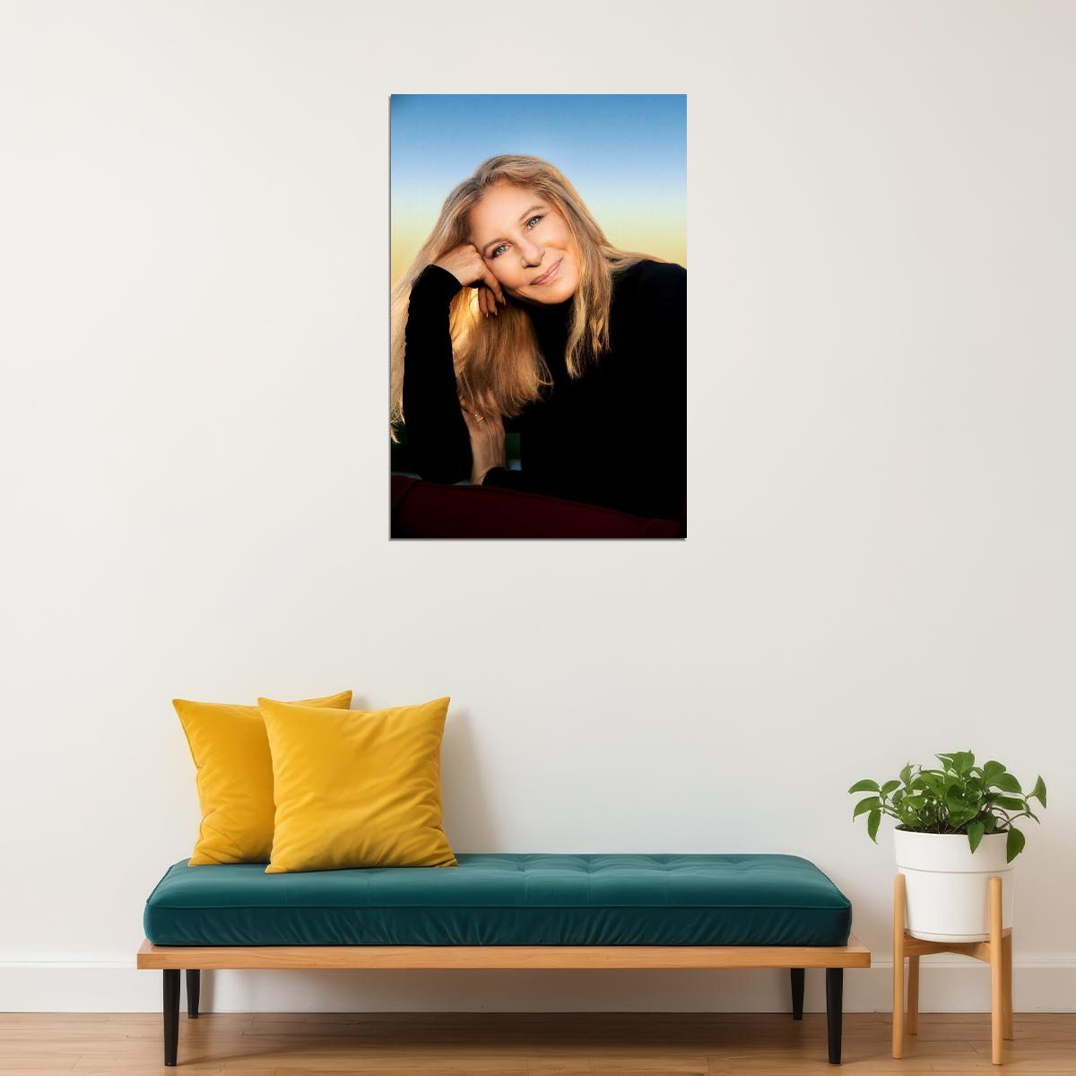 Barbra Streisand Modern Portrait Photo Print Legendary Hollywood Icon Poster Actress Wall Art