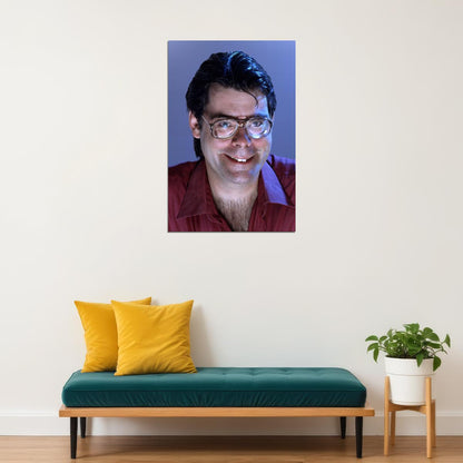 Stephen King 1980s Classic Portrait Bestselling Horror King Legendary Writer Wall Art Print