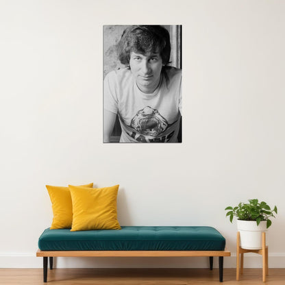 Steven Spielberg 1970s Young Director Portrait Filmmaking Genius Jaws T-Shirt Classic Hollywood Wall Art Print