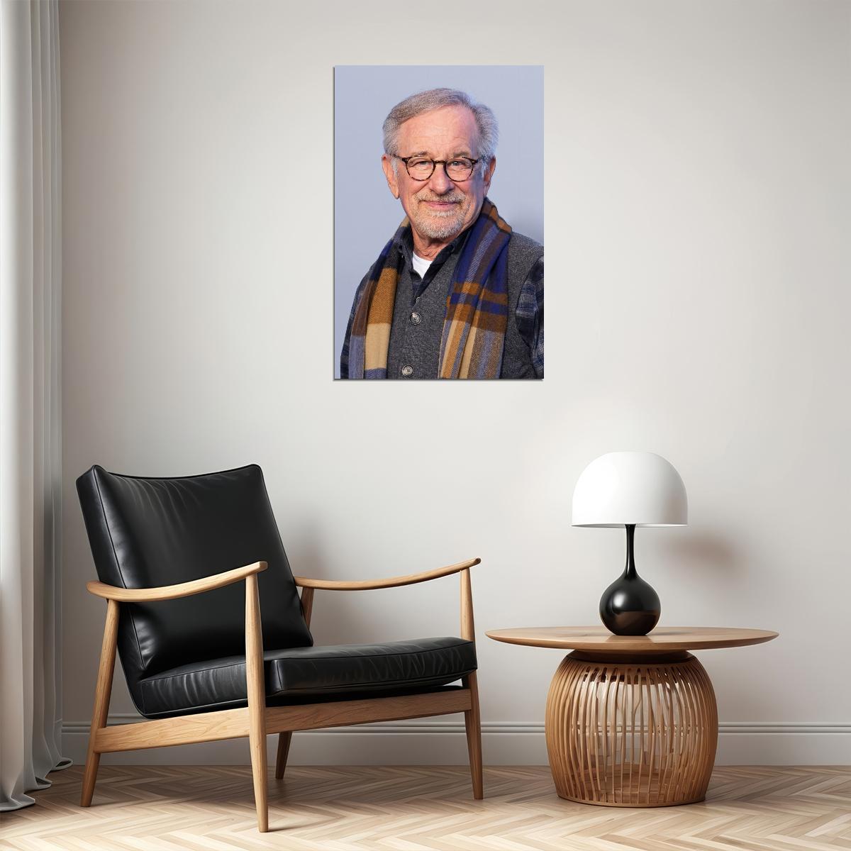 Steven Spielberg Modern Portrait Iconic Filmmaker Timeless Hollywood Legend Wall Art Print