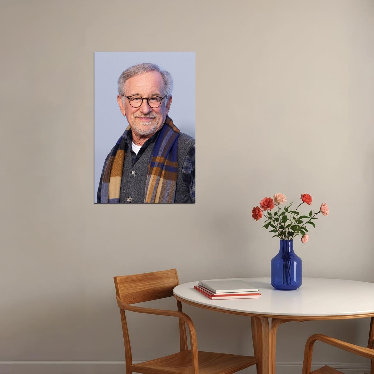 Steven Spielberg Modern Portrait Iconic Filmmaker Timeless Hollywood Legend Wall Art Print