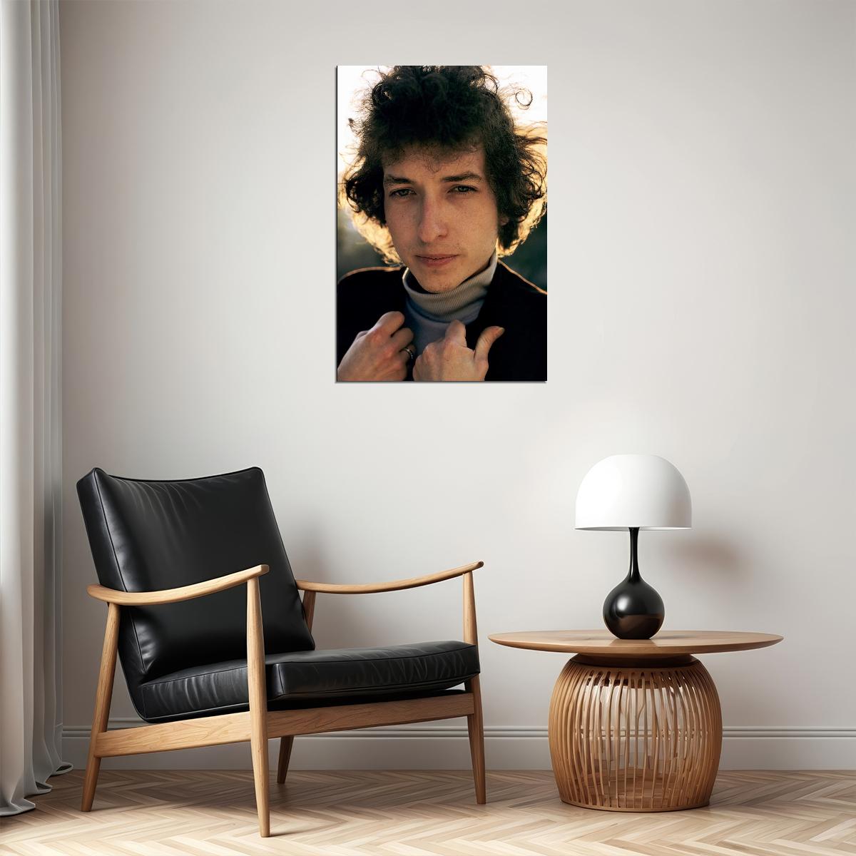 Bob Dylan Vintage Photo Poster 1960s Music Legend Wall Art