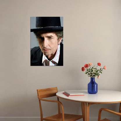 Bob Dylan Retro Style Photo Poster Legendary Music Artist Wall Art Print