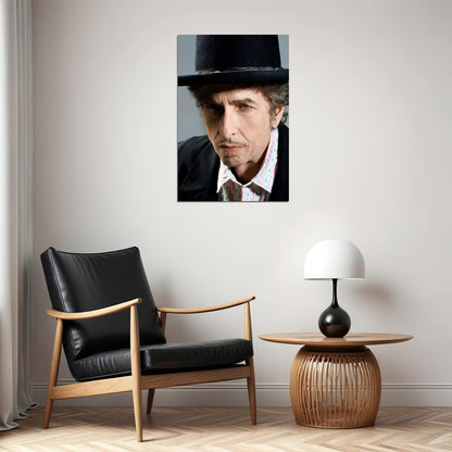 Bob Dylan Retro Style Photo Poster Legendary Music Artist Wall Art Print