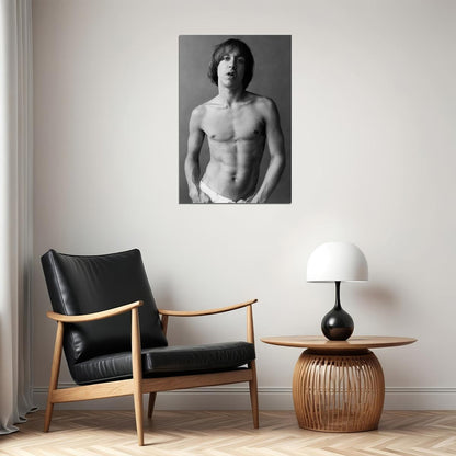 Iggy Pop Classic Portrait Poster Rock Icon 1970s Wall Art Photo Print